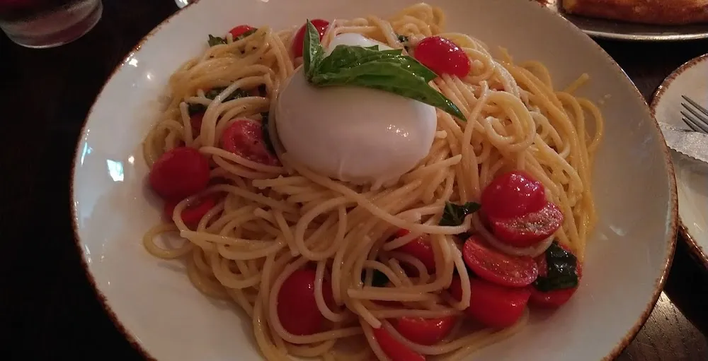 Caprese Pasta with Burrata